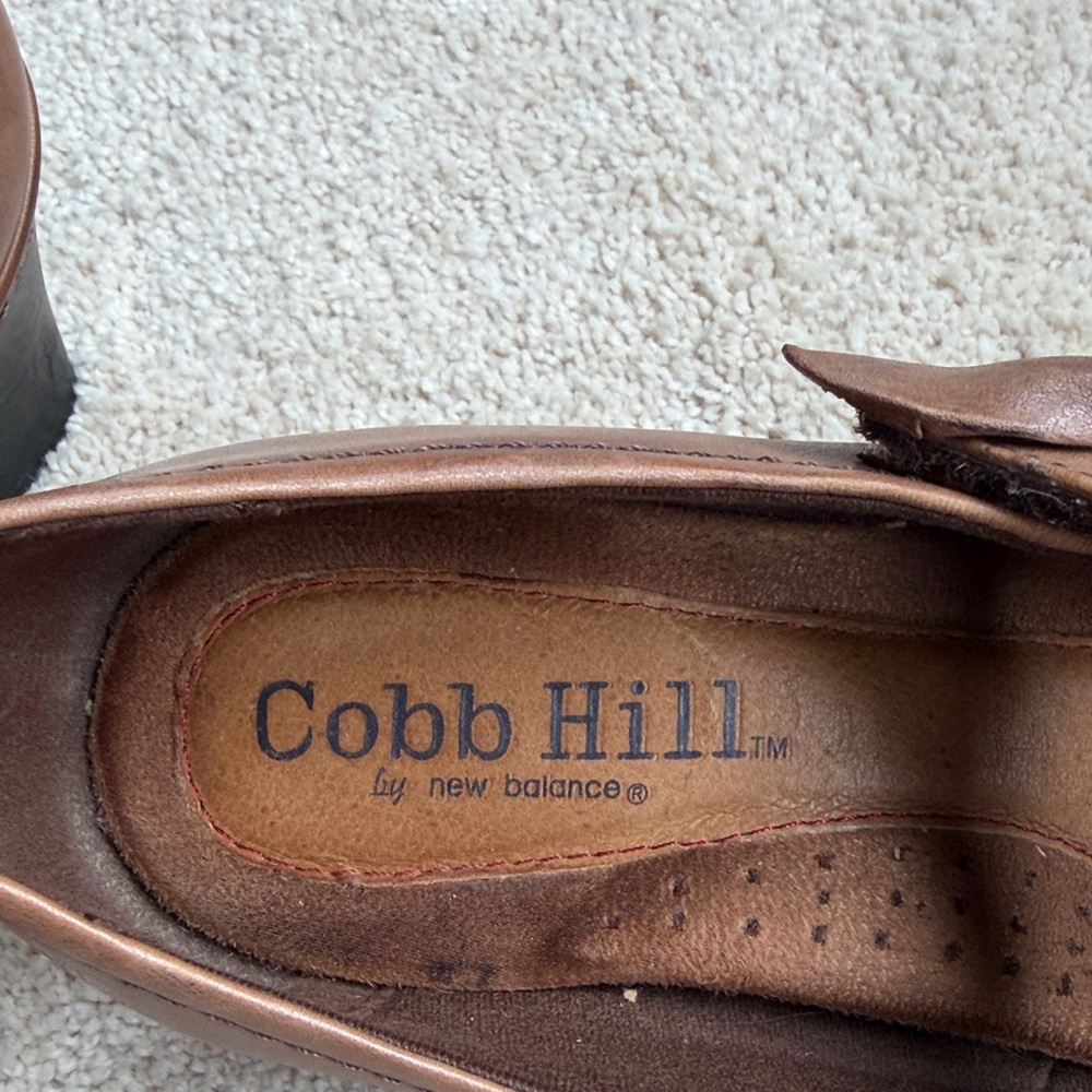 Cobb Hill by New Balance Tan Brown Leather Mary Jane Flats - Picture 6 of 6